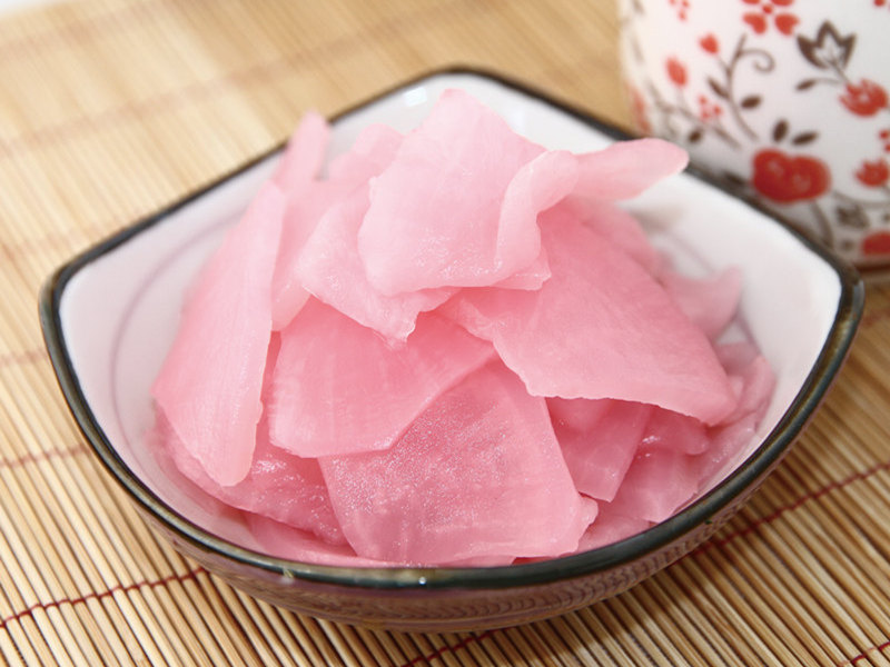 Radish in cherry blossom sauce